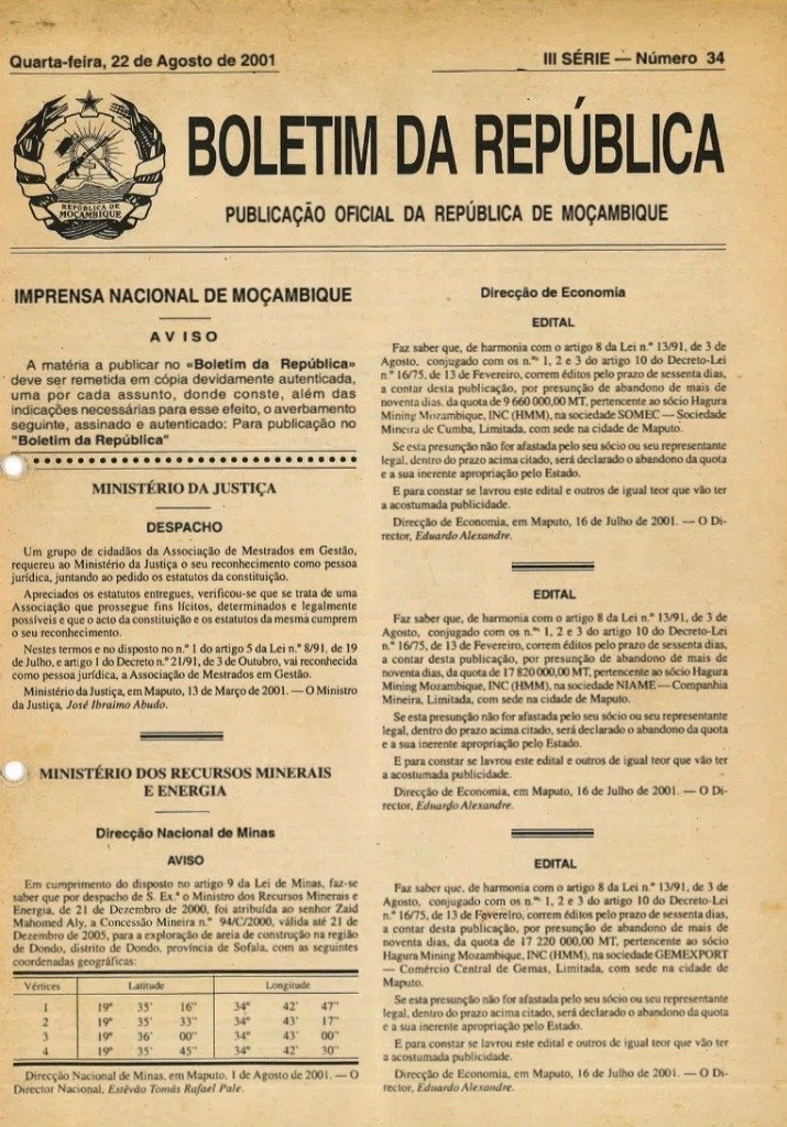 Boletim da República