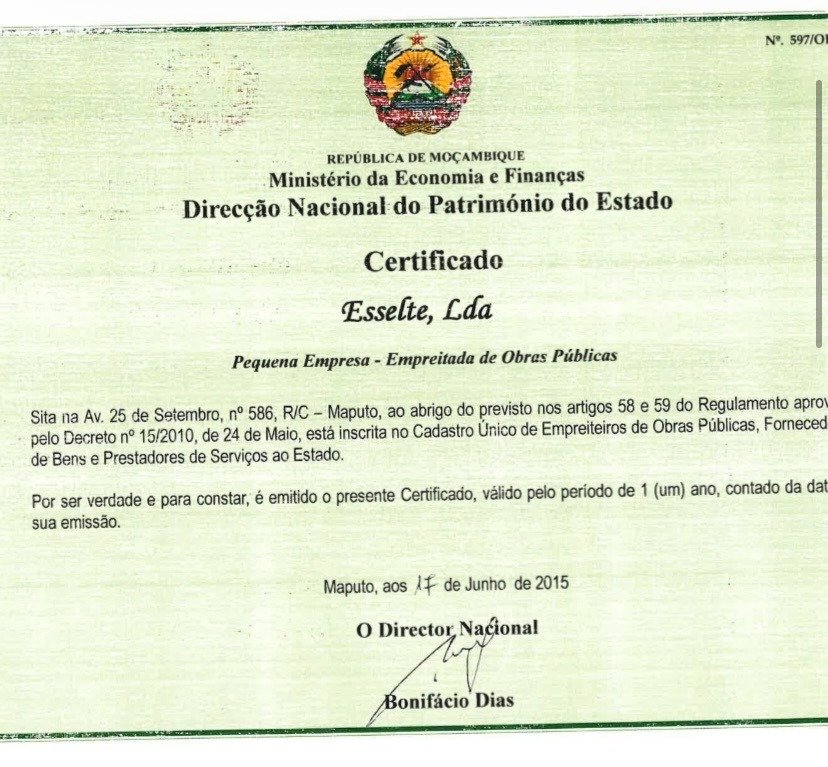 Certificado de Cadastro Único