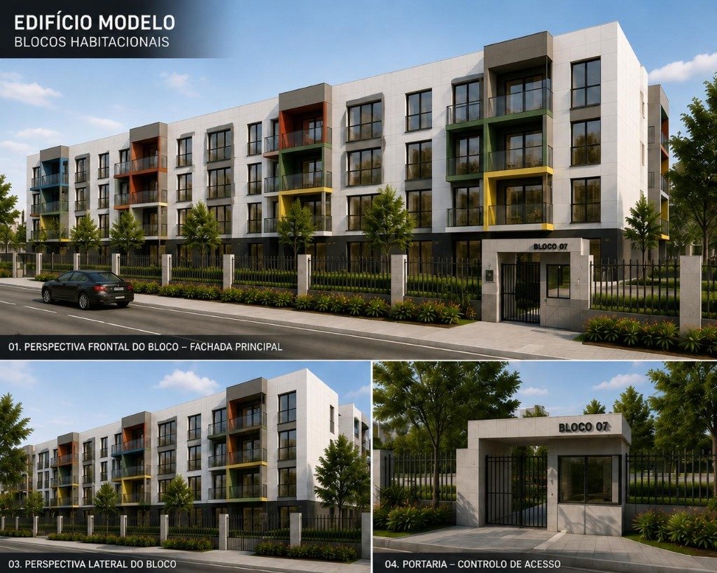 Edifício Modelo - Fachadas e Portaria